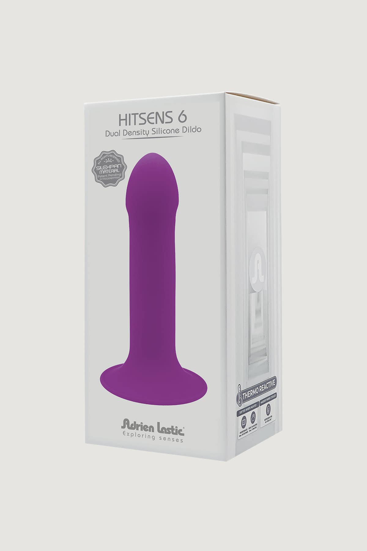 Adrien Lastic Hitsens 6 - 6" Black Premium Double Density Dildo