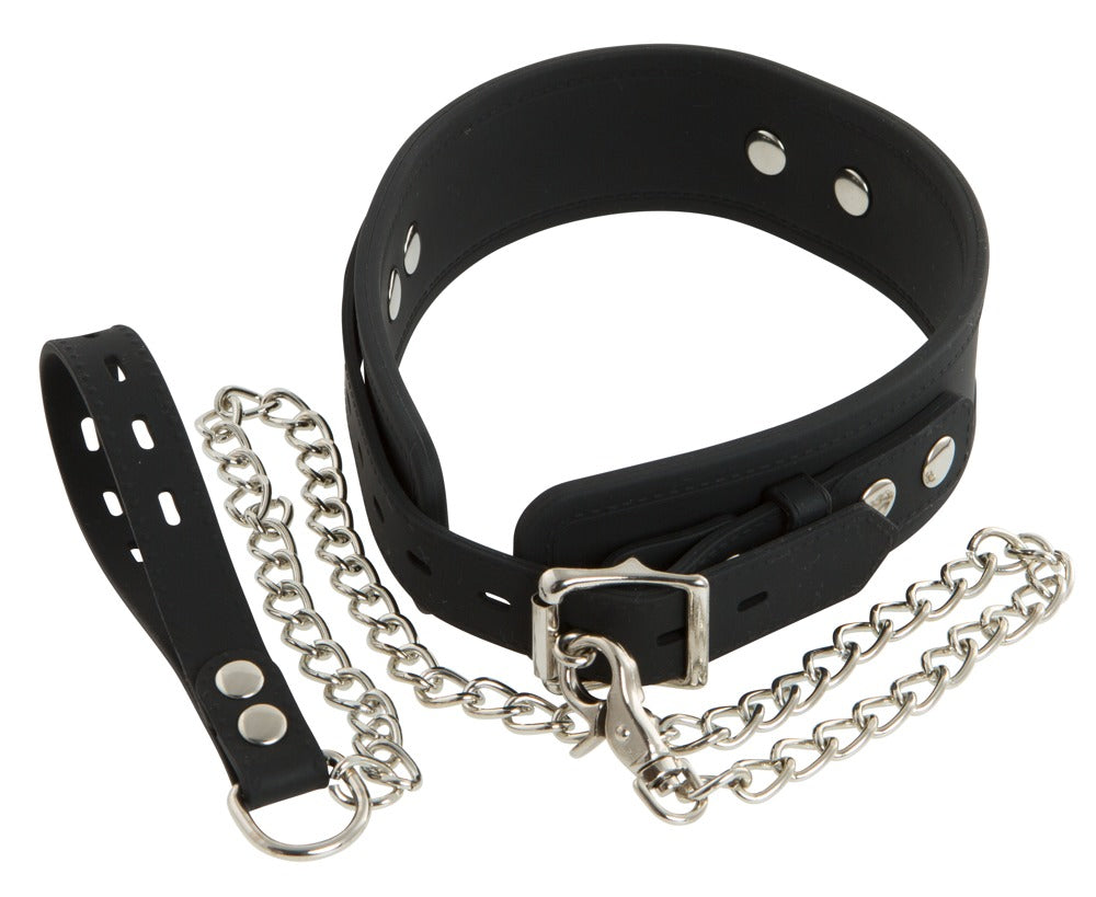 Bad Kitty Silicone Collar with Leash