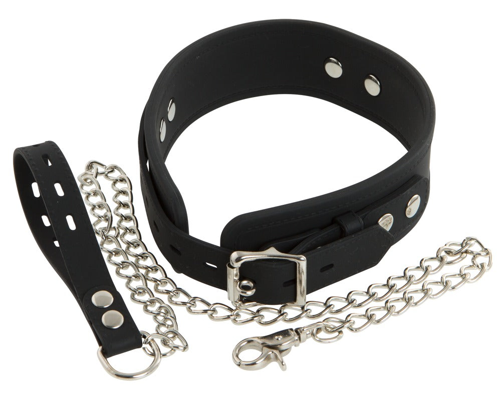 Bad Kitty Silicone Collar with Leash