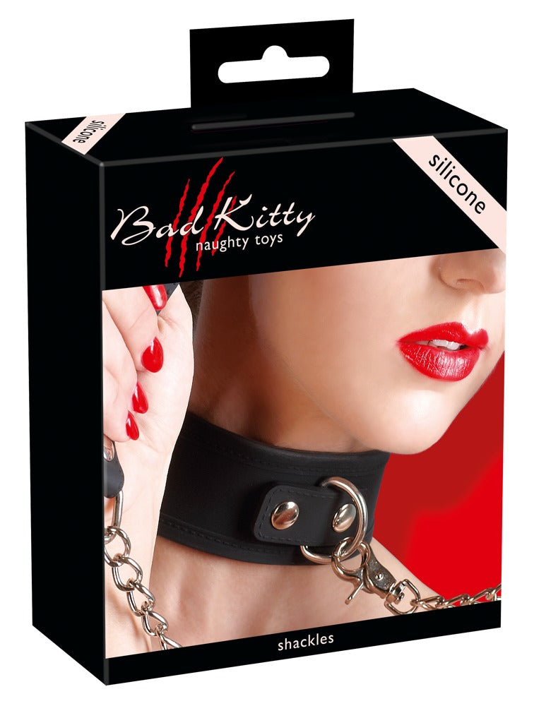 Bad Kitty Silicone Collar with Leash