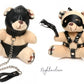 Master Series BDSM+Hooded Bondage Teddy Bear Keychain Adult Gift - 2 Pack