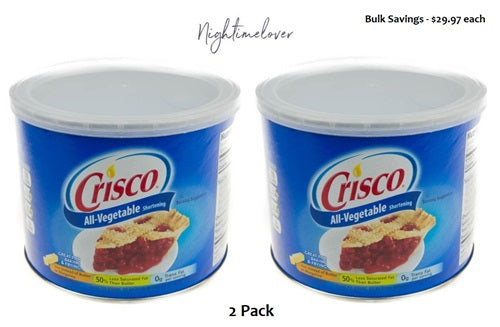 Crisco All-Vegetable Shortening Canister 2x440g - 2 Pack