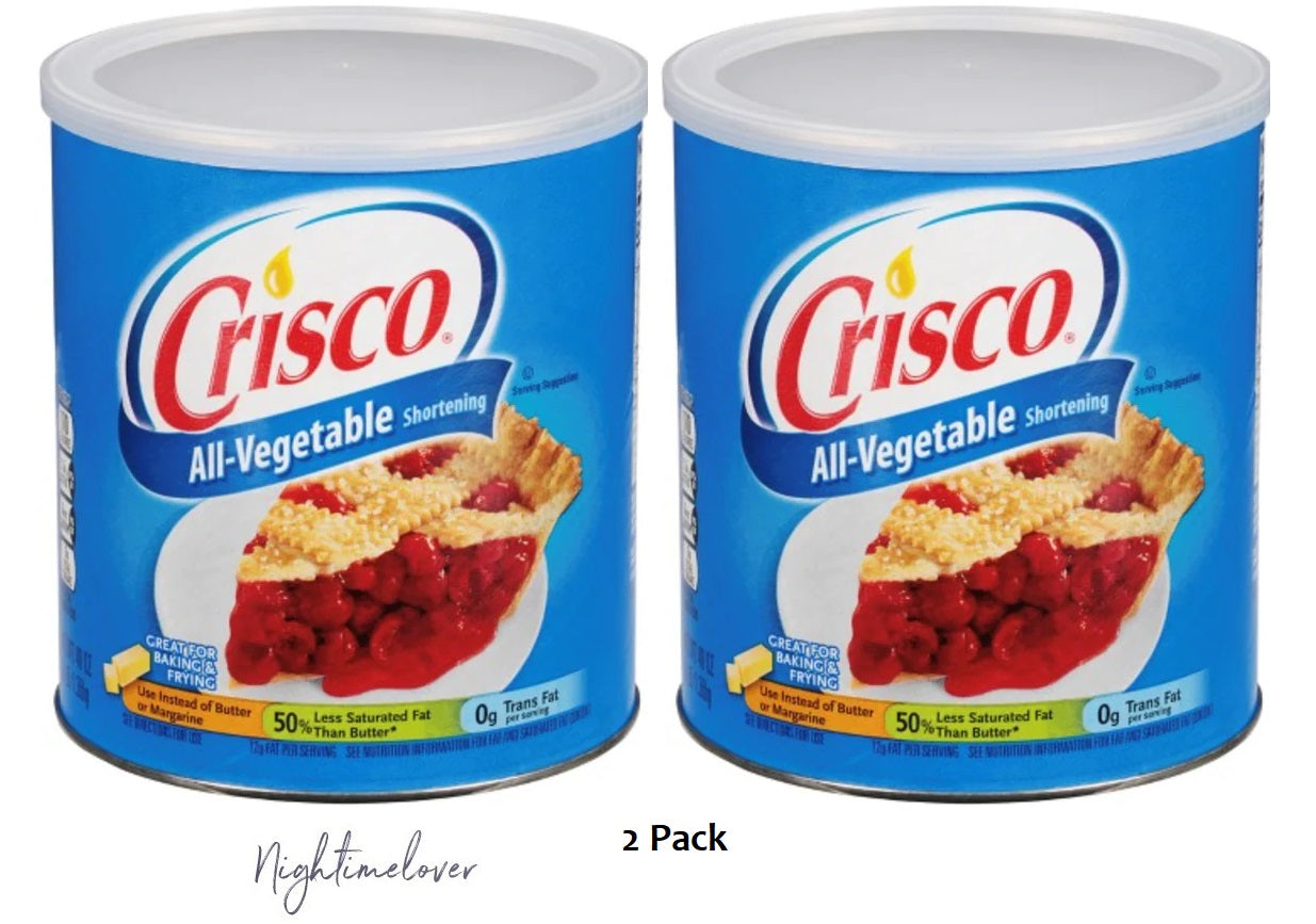 Crisco All-Vegetable Shortening Canister 2x1.36kg - 2 Pack