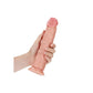 REALROCK Realistic Regular Curved Dildo with Suction Cup - Flesh 23cm (9") Dong