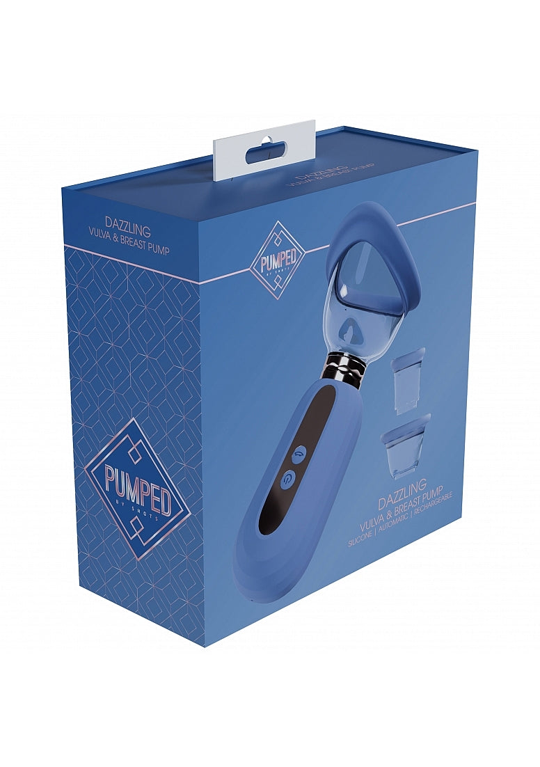 Shots Toys | PUMPED Dazzling Auto Ladies Pump - Blue