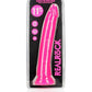 Shots Toys | REALROCK 32cm Slim Glow in the Dark Neon - Pink (11") Dildo Dong