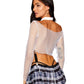 Dreamgirl Grey Plaid Schoolgirl-Themed Bedroom Costume Hallway Hottie Set Size OS