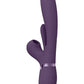 Shots Toys | VIVE Ena Thrusting G-Spot Vibrator w Flapping Tongue & Air Wave Purple