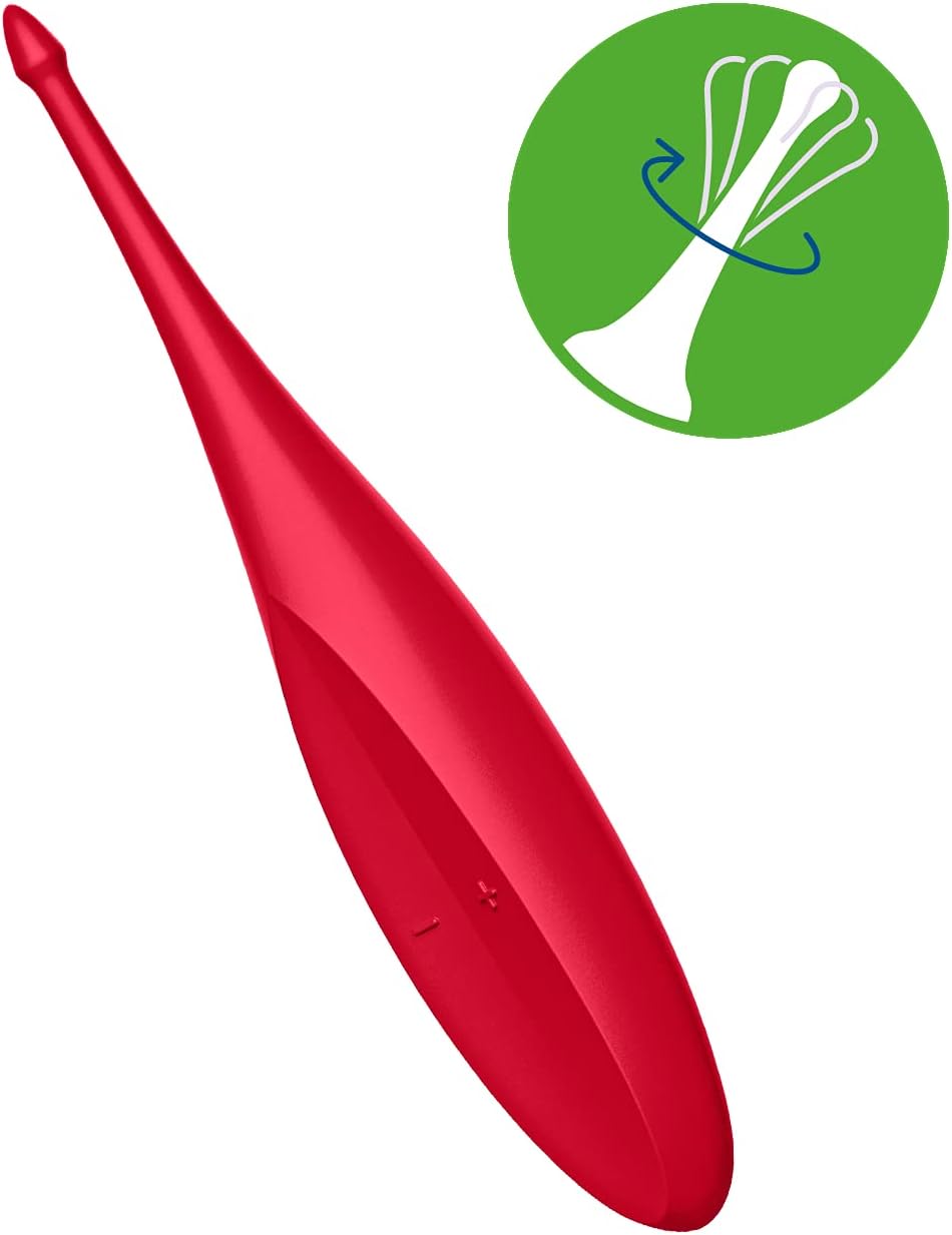 Satisfyer Twirling Fun Tip Vibrator Poppy Red