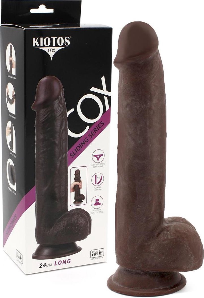 O-Products | Kiotos Cox Sliding Skin Dildo 24cm Black