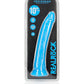 Shots Toys | REALROCK 28cm Slim Glow in the Dark Neon - Blue (10") Dildo Dong