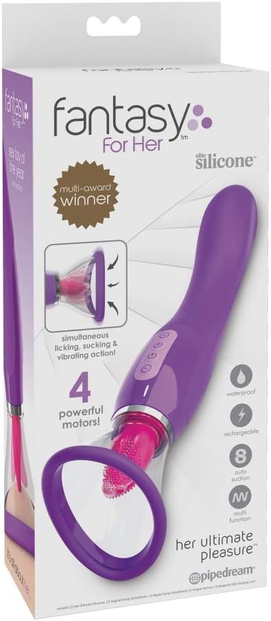 Pipedream Fantasy For Her Ultimate Pleasure USB Sucking Flicking Clitoral Stimulator