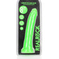 Shots Toys | REALROCK 20cm Slim Glow in the Dark Neon - Green (8") Dildo Dong