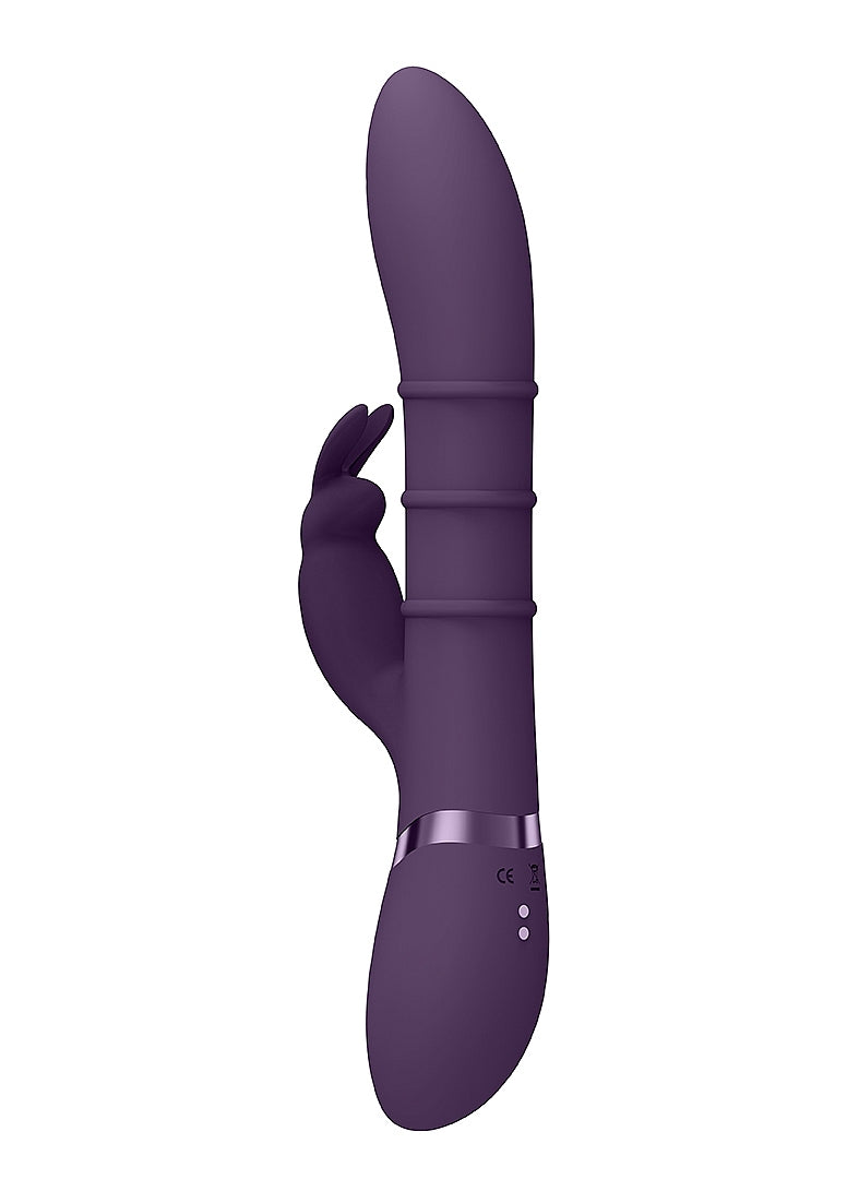 Shots Toys | VIVE Sora Up & Down Stimulating Rings, G-Spot Rabbit Vibrator Purple