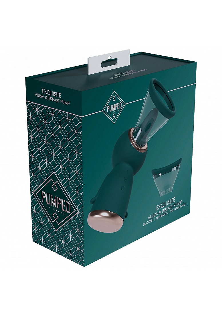 Shots Toys | PUMPED Exquisite Vulva & Breast Pump - Forest Green