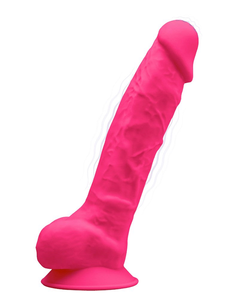 Adrien Lastic Silexd 8" Model 1 Realistic Silicone Dildo with Vibration - Pink