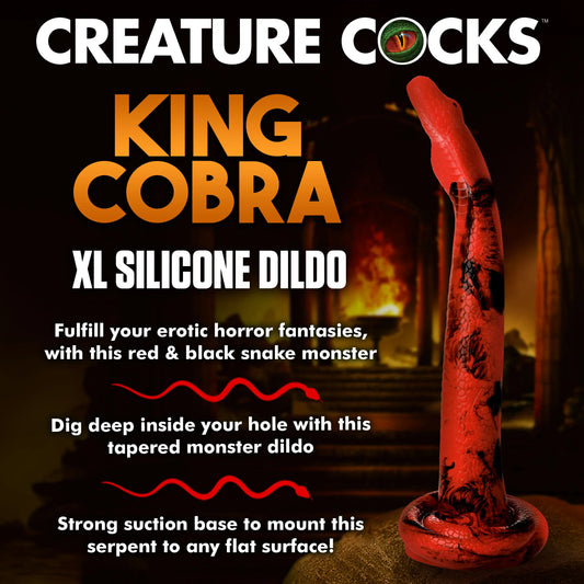 Creature Cocks King Cobra - X-Large 18" Long Silicone Dong