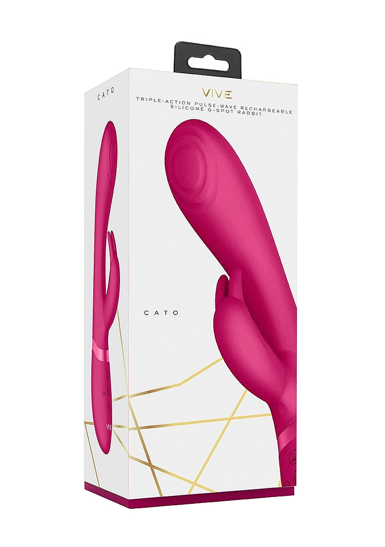 Shots Toys | VIVE Cato Pulse Wave G-Spot Rabbit Vibrator Pink