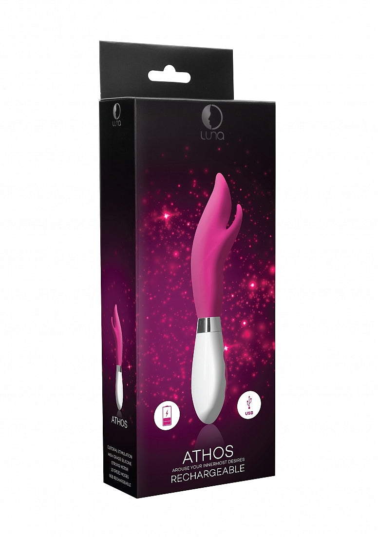 Shots Toys | Luna Athos Rechargeable 10 Speed Rabbit Vibe Vibrator Pink