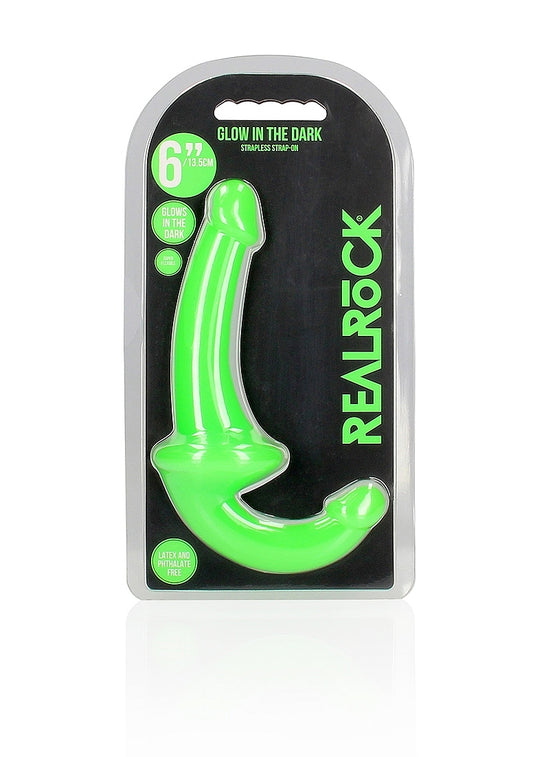 Shots Toys | REALROCK 13.5cm (6") Strapless Strap-On Glow in the Dark - Green