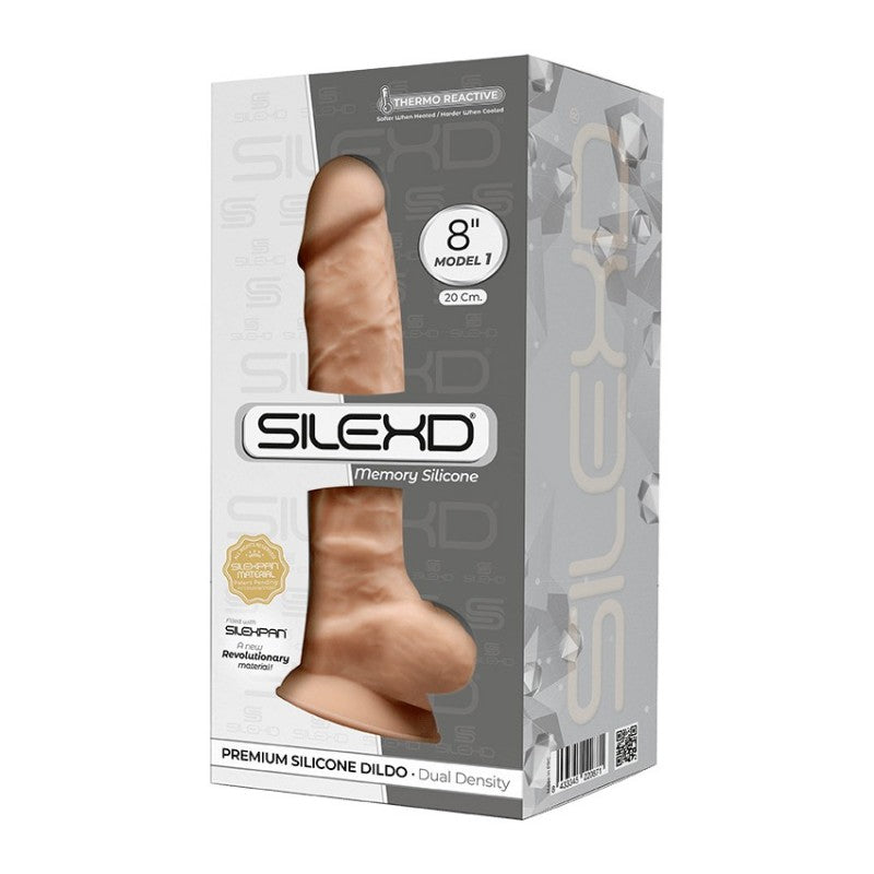 Adrien Lastic Silexd 8" Model 1 Realistic Silicone Dildo - Flesh