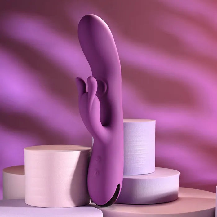 Playboy Pleasure BUSY BUNNY - Purple 22.6cm Rabbit Vibrator with Tapping Shaft