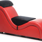 Master Series Kinky Couch Sex Chaise Lounge with Love Pillows - Red