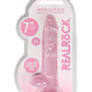 Shots Toys | REALROCK Crystal Clear 7"/17cm Realistic Dildo with Balls Pink