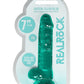 Shots Toys | REALROCK Crystal Clear 7"/17cm Realistic Dildo with Balls Turquoise