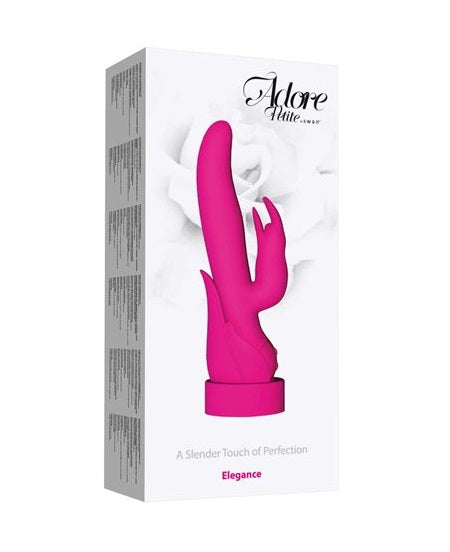 SWAN Adore Petite-Elegance Rabbit Vibrator includes Adapter Recharging Stand