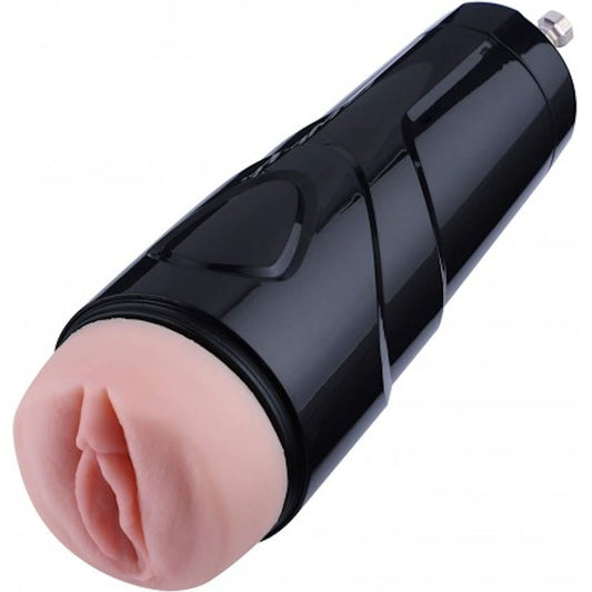 HiSmith - Vibrating Rechargeable Pussy Stroker with Black Case (KlicLok)