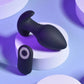 Playboy Pleasure PLUG & PLAY Black 10.3cm USB Rechargeable Vibrating Butt Plug w Wireless Remote