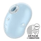 Satisfyer Cutie Ghost - Blue USB Rechargeable Double Air Pulse Vibrator