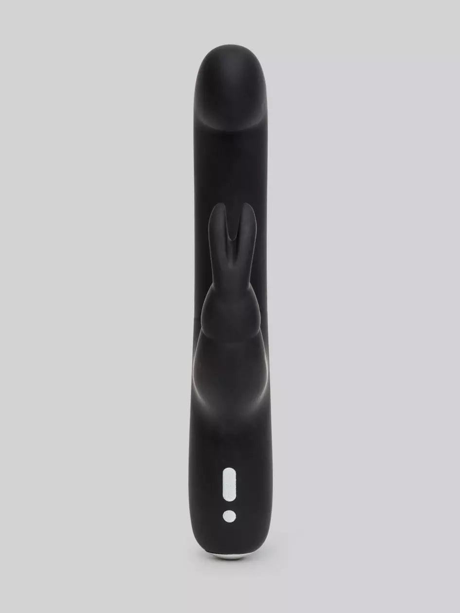 Love Honey Happy Rabbit Slimline G-Spot Rechargeable Rabbit Vibrator Black