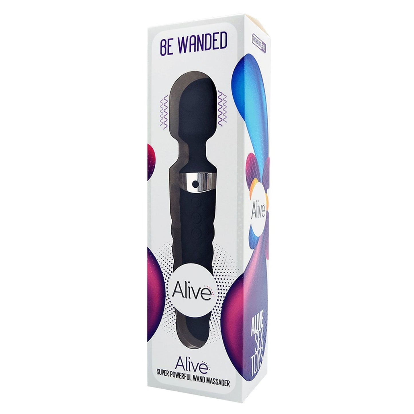 Adrien Lastic Alive Be Wanded Mini Wand Massager Vibrator Black