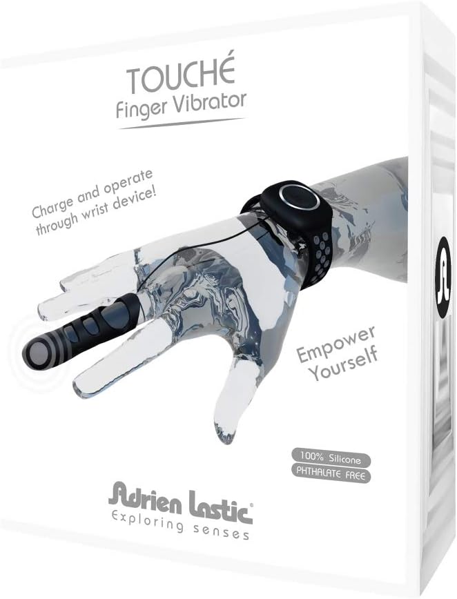 Adrien Lastic Touche Finger Vibrator Grey-Black