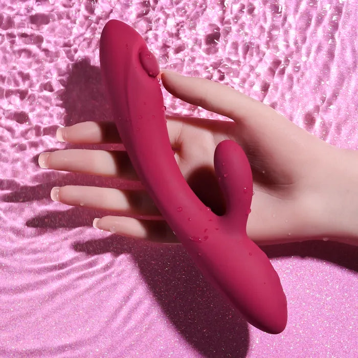 Evolved JAMMIN' G Burgundy 20.1cm USB Rechargeable Rabbit Vibrator