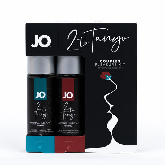 JO 2 To Tango Couples Pleasure Kit Warming Cooling Lubricant 2x60ml - 2 Pack