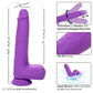 CalExotics Rechargeable Gyrating Thrusting Silicone Studs Vibrator Dildo Purple