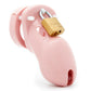 CB-X CB-3000 Chastity 3" Cock Cage Kit - Pink