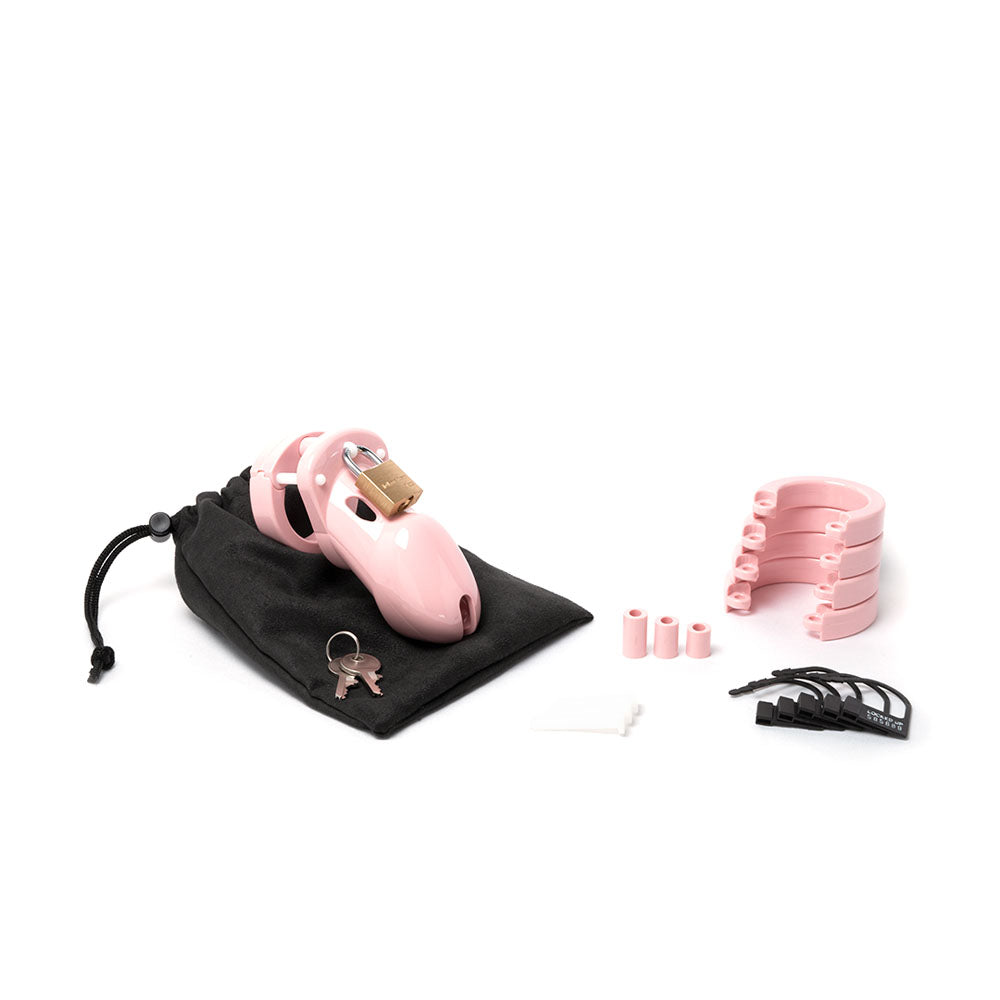 CB-X CB-3000 Chastity 3" Cock Cage Kit - Pink