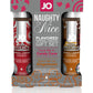 JO Naughty or Nice Flavoured Gift Set Candy Cane & Gingerbread Lubricant 2x30ml