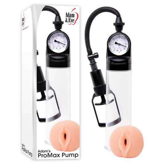 Adam & Eve Adam's Promax Pump - Clear Penis Pump with Masturbator Sleeve