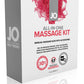 JO All-in-One Massage Gift Set - Massage Glide 30ml / Massager / Candle - 3 Pack