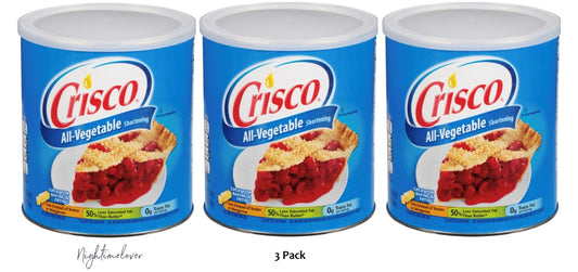 Crisco All-Vegetable Shortening Canister 3x1.36kg - 3 Pack