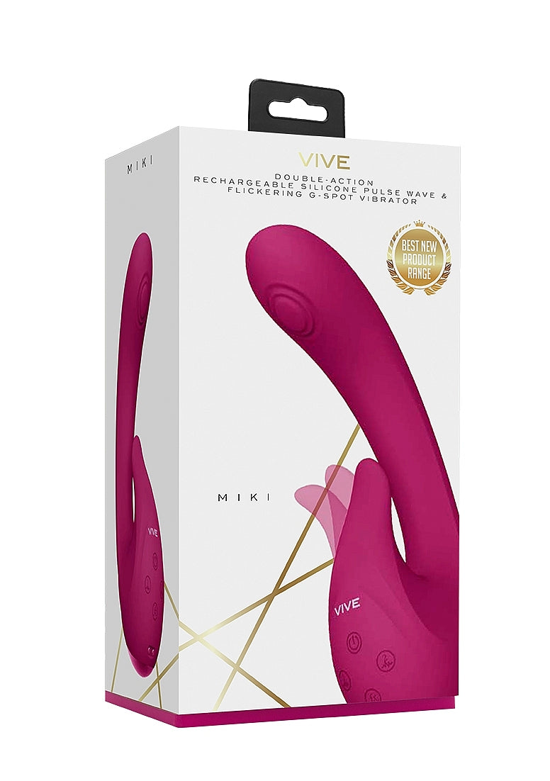 Shots Toys | VIVE Miki Double Action Pulse Wave Flickering G-Spot Vibrator Pink