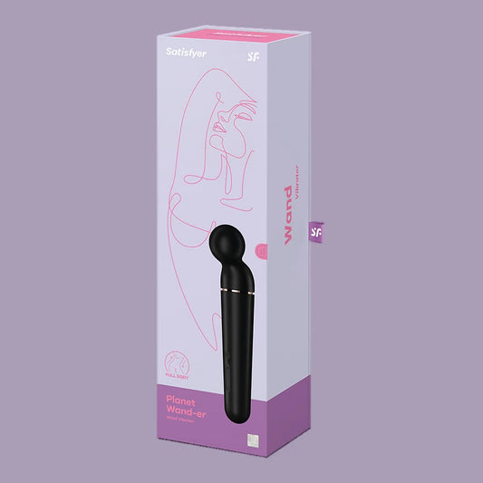 Satisfyer Planet Wand-er Massager Wand Vibrator Black