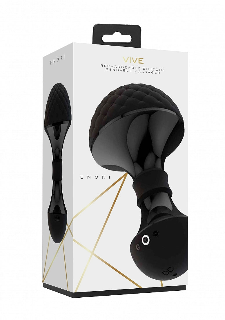 Shots Toys | VIVE Enoki Bendable Massager Black