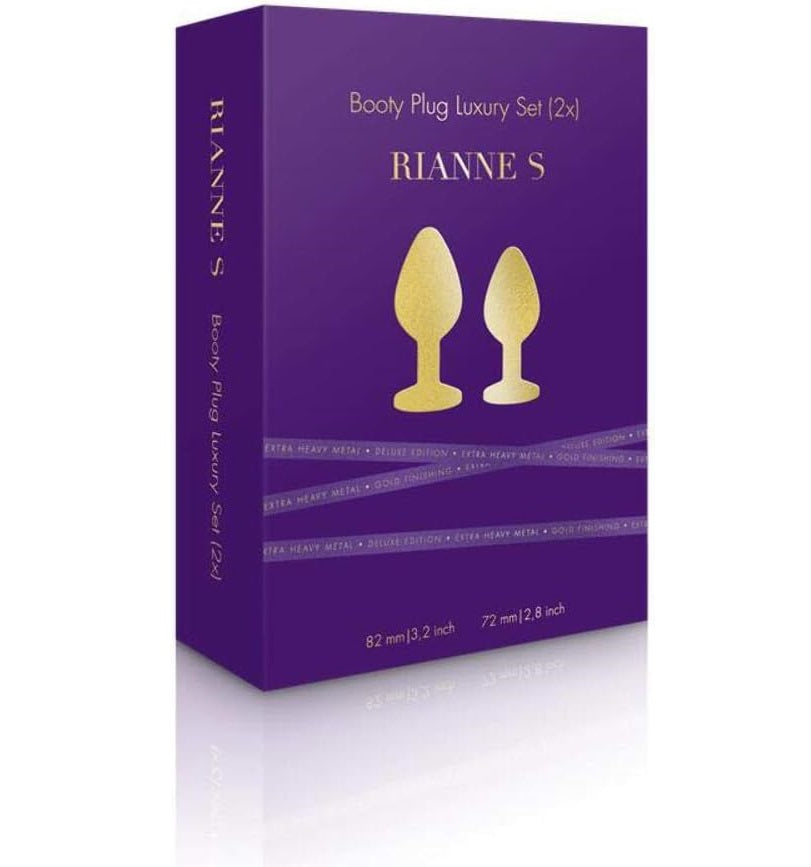 Rianne-S Booty Plug Luxury Set 2 Gold