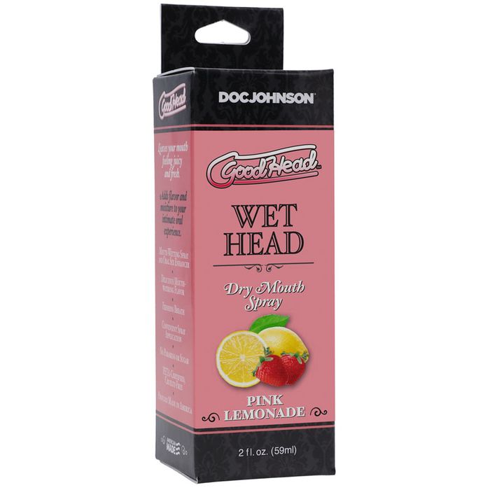 Doc Johnson GoodHead Wet Head Dry Mouth Spray Pink Lemonade 59ml